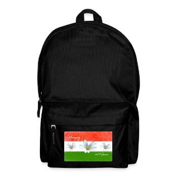 Ungarn Fahne ungarisch - Rucksack - Schwarz - Vorne