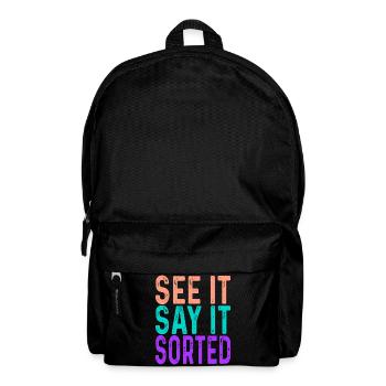see it say it sorted - Rucksack - Schwarz - Vorne