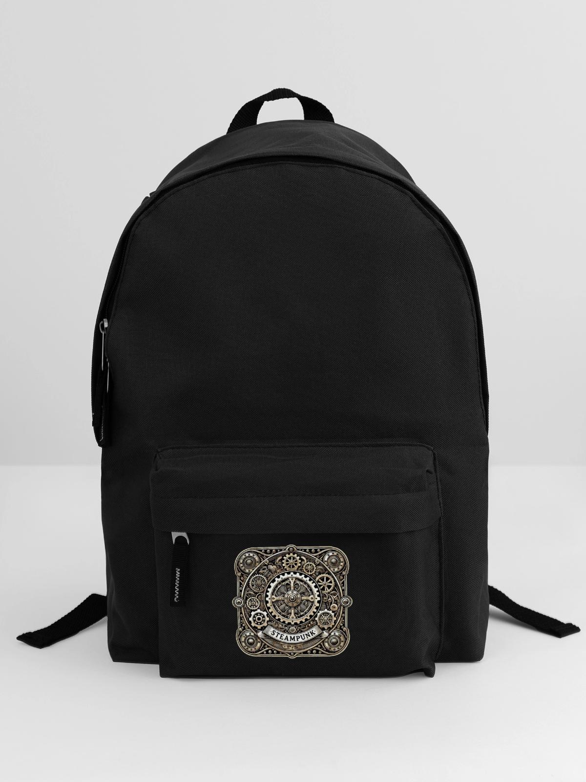 Steampunk Logo - Rucksack - Schwarz - Vorne