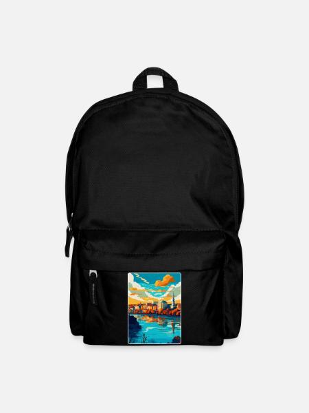 Belgrad Serbien Vintage Reiseplakat Souvenir WPA - Rucksack - Schwarz
