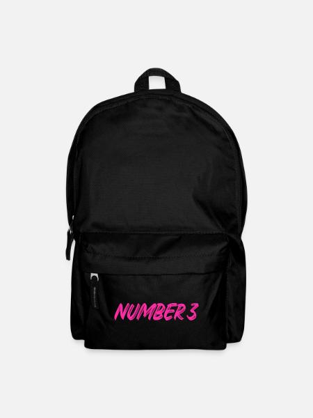Number 3 - drei - dritter - dritte - 3 - Nummer 3 - Rucksack - Schwarz