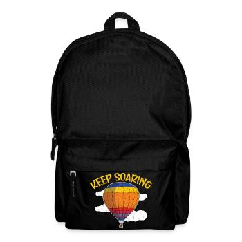Immer weiter aufsteigen Heißluftballon-Liebhaber B - Rucksack - Schwarz - Vorne