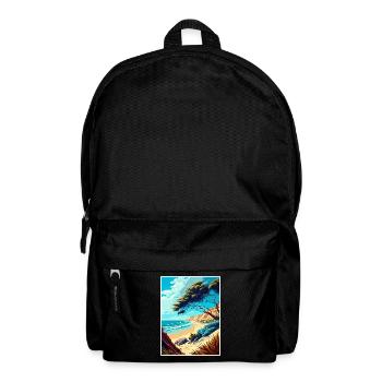 Carpinteria Bluffs Kalifornien Reiseposter - Rucksack - Schwarz - Vorne
