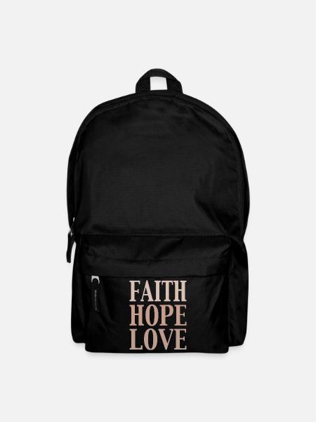 glaube liebe hoffnung - Rucksack - Schwarz