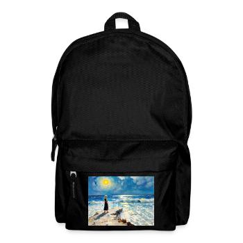 Sonnenpfad am Meeresrand - Rucksack - Schwarz - Vorne
