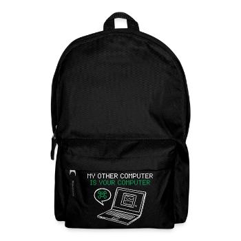Hacker Mein Anderer Computer Ist Deiner - Rucksack - Schwarz - Vorne
