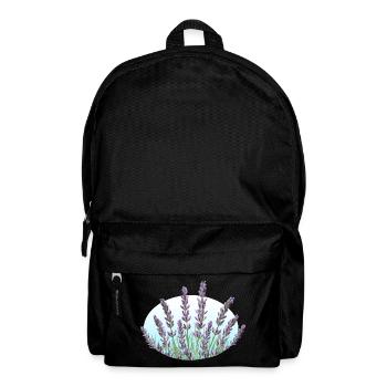 Lavendel Lavendelhalme Lavendelfeld - Rucksack - Schwarz - Vorne