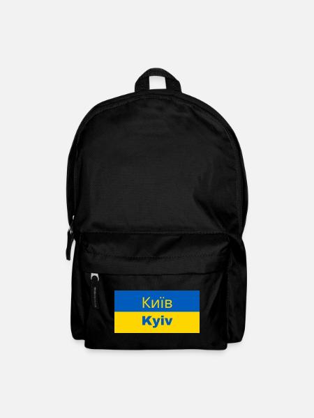 Kyiv City in Cyrillic - Backpack - black