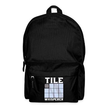 Fliesenleger Fliesensetzer Beruf Fugenleger Fliese - Rucksack - Schwarz - Vorne