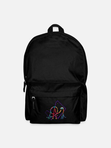 Rasanter Achterbahn Freizeitpark - Rucksack - Schwarz