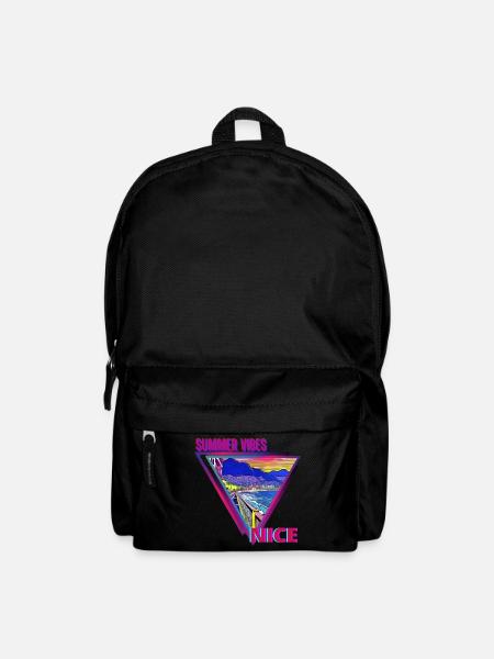 Sommerstimmung Nizza - Rucksack - Schwarz