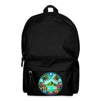 Logo de l’île des Caraïbes - Sac à dos - noir - Devant