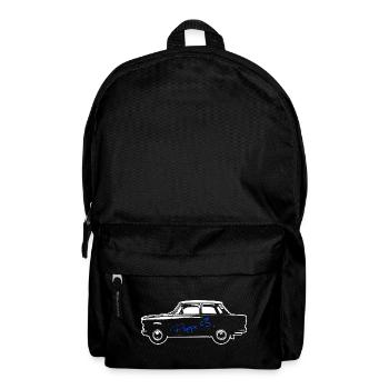 P601 Trabbi Ost Oldtimer - Auto fürs Herz - Rucksack - Schwarz - Vorne