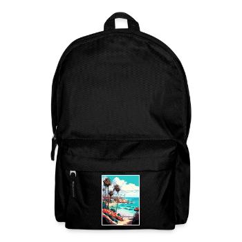 La Jolla Shore California Vintage Reiseposter - Rucksack - Schwarz - Vorne