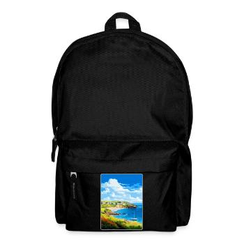 Coverack Cornwall England Uk Reiseposter WPA - Rucksack - Schwarz - Vorne
