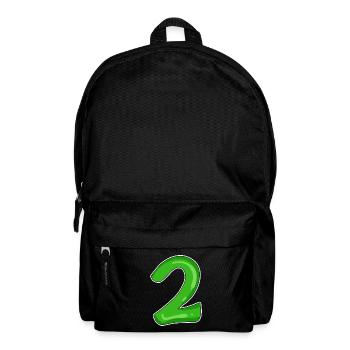 Numéro 2 vert - Sac à dos - noir - Devant