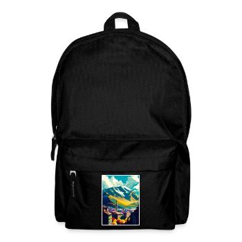 Grenoble Frankreich Vintage Reiseposter WPA Souvenir - Rucksack - Schwarz - Vorne