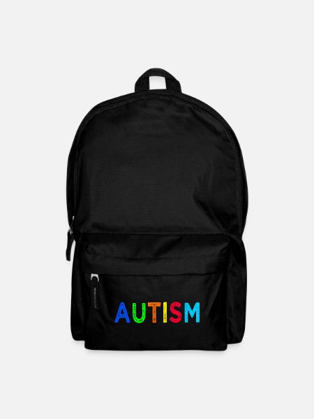 Rainbow Autism: A Message of Hope - Backpack - black