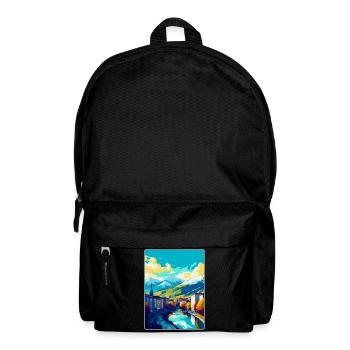 Grenoble France Vintage Travel Poster Souvenir WPA - Backpack - black - Front