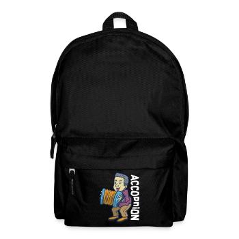 Schwungvoller Akkordeon Volksmusik - Rucksack - Schwarz - Vorne