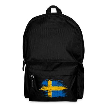 Schweden Flagge used - Rucksack - Schwarz - Vorne