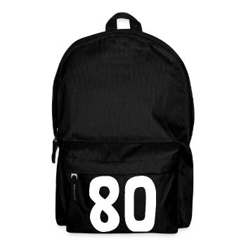 80. 80 JAHRE. 80-JÄHRIGES JUBILÄUM. 80. GEBURTSTAG. - Rucksack - Schwarz - Vorne