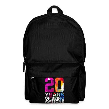 20 YEARS OF BEING AWESOME 20TH BIRTHDAY - Backpack - black - Front