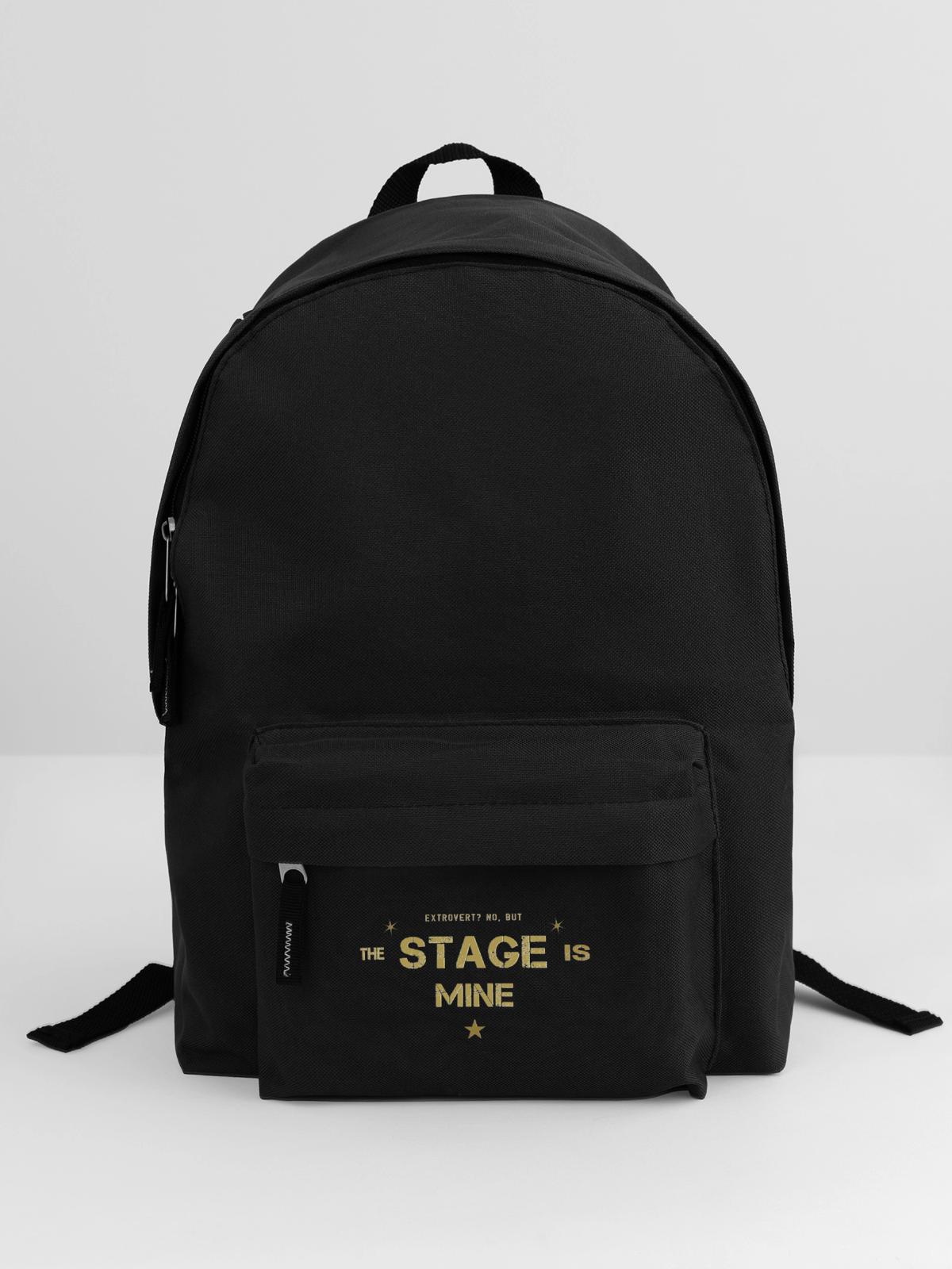 extrovertiert Mittelpunkt - Rucksack - Schwarz - Vorne