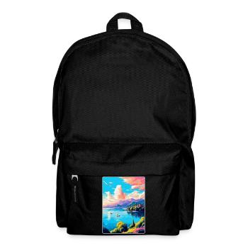 Lago Maggiore Schweiz Vintage Reiseplakat - Rucksack - Schwarz - Vorne