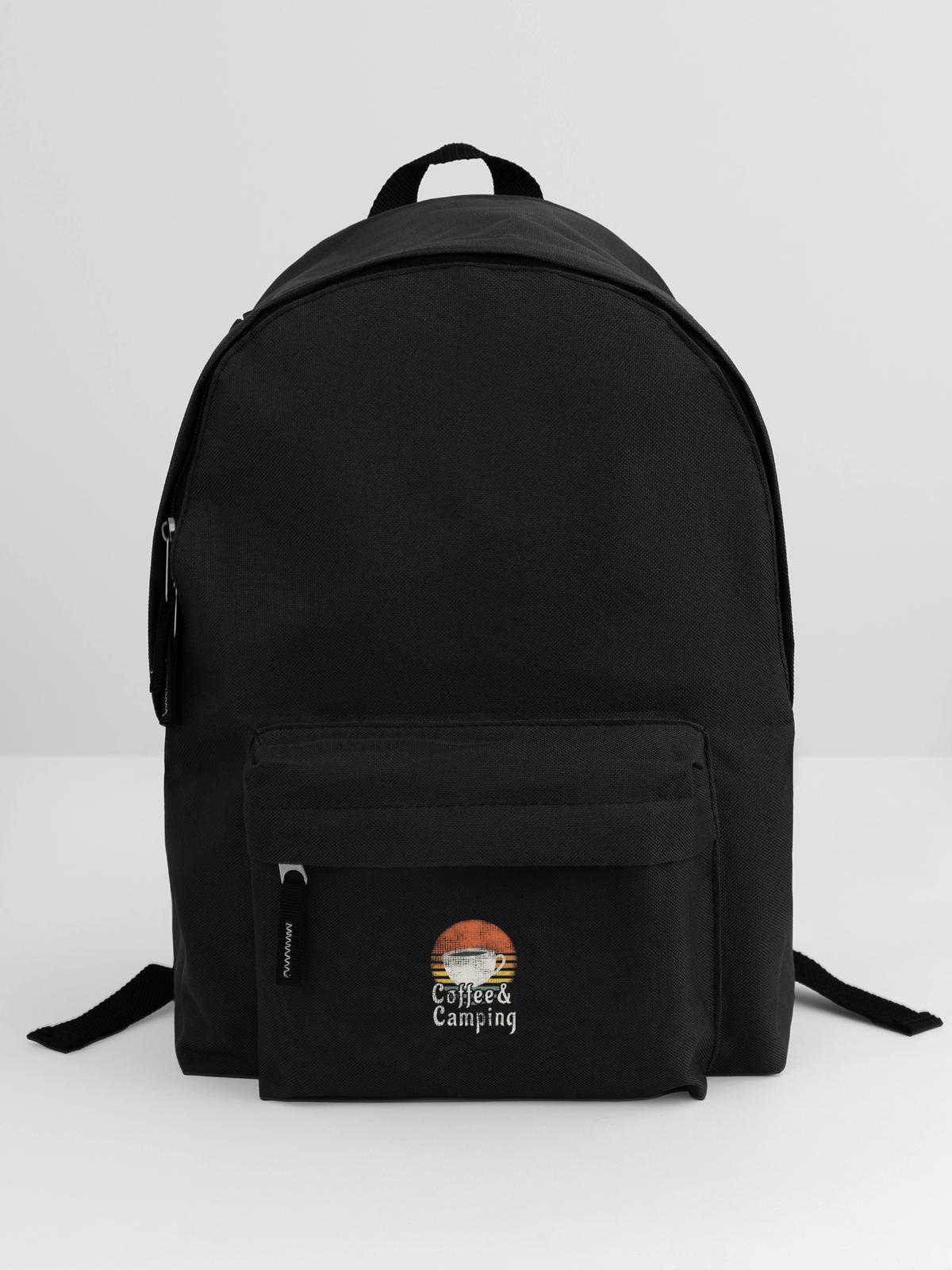 Camping Coffee Design - Rucksack - Schwarz - Vorne