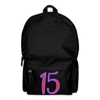 15. 15 YEARS. 15th ANNIVERSARY. 15 YEAR ANNIVERSARY. - Backpack - black - Front