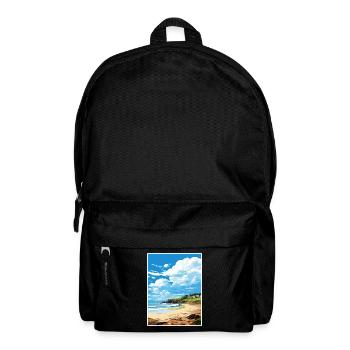 Porthtowan Cornwall Vintage Reiseposter Souvenir - Rucksack - Schwarz - Vorne