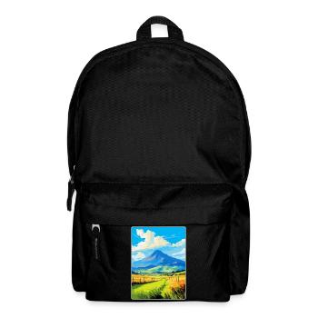 Mourne Mountains Vintage Reise Poster Souvenir - Rucksack - Schwarz - Vorne
