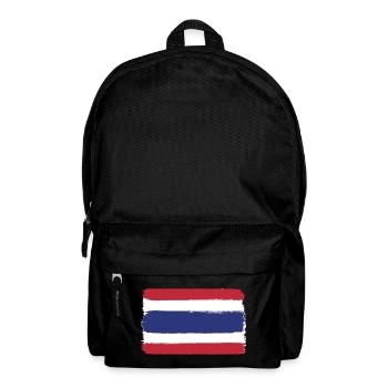 Drapeau de la Thaïlande look utilisé - Sac à dos - noir - Devant