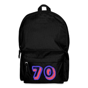 70. 70 ANS. 70e ANNIVERSAIRE. ANNIVERSAIRE 70 ANS. - Sac à dos - noir - Devant