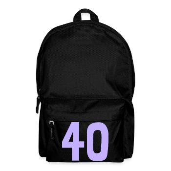40. 40 JAHRE. 40-JÄHRIGES JUBILÄUM. 40-JÄHRIGES JUBILÄUM. - Rucksack - Schwarz - Vorne
