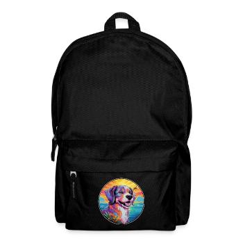 Cao de Castro Laboreiro Hunderasse Bunte Karikatur - Rucksack - Schwarz - Vorne