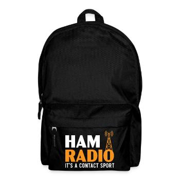 Ham Radio Es ist ein Kontaktsport Operator Ham Rad - Rucksack - Schwarz - Vorne