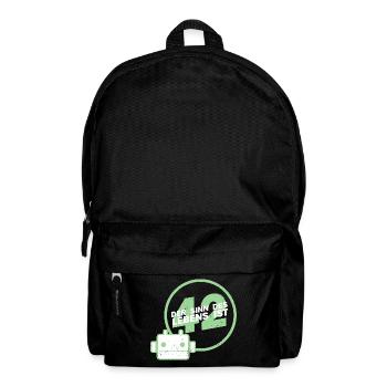 Intergalaktische Sinnsuche Anhalter - Rucksack - Schwarz - Vorne