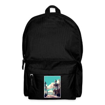 Brighton England Vintage Reiseposter Souvenir - Rucksack - Schwarz - Vorne