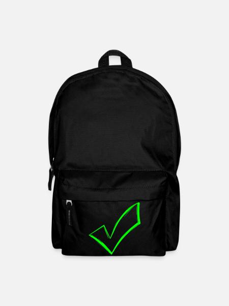 Häkchen hacken OK Symbol gesendet - Rucksack - Schwarz