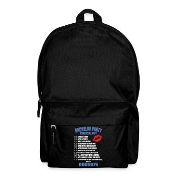 Junggesellenabschied Checkliste - Rucksack - Schwarz - Vorne