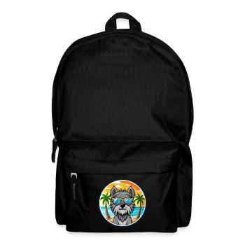 Bouvier Des Ardennes Hunderasse Cartoon Sonnenbrille - Rucksack - Schwarz - Vorne