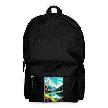 Lake District England Uk Vintage Travel Poster WPA - Backpack - black - Front