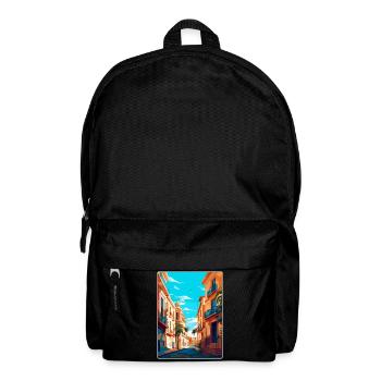 Valencia Spanien Vintage Reiseplakat Souvenir WPA - Rucksack - Schwarz - Vorne