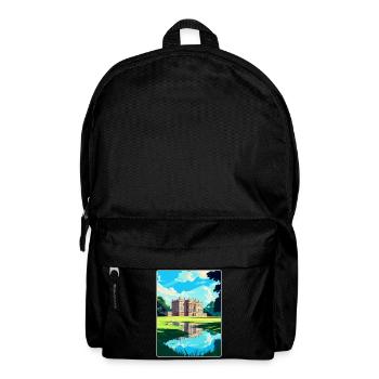 Attingham Park Shropshire Travel Poster Souvenir - Backpack - black - Front