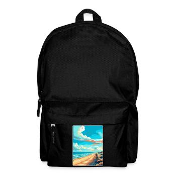 Zandvoort Pays-Bas Affiche de voyage vintage WPA - Sac à dos - noir - Devant