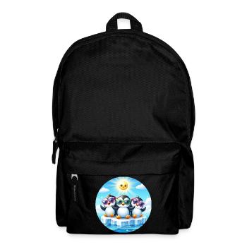 Funny Penguins 2 - Backpack - black - Front
