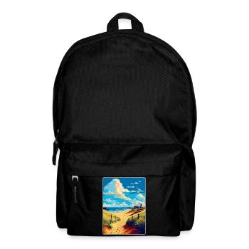 Suffolk Coast Vintage Travel Poster Souvenir WPA - Backpack - black - Front