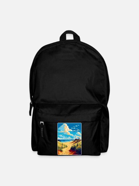 Suffolk Küste Vintage Reise Poster Souvenir WPA - Rucksack - Schwarz